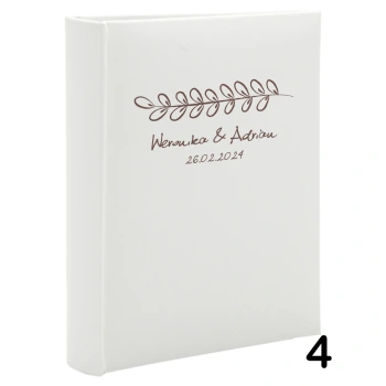 Album ślubny wsuwany na 100 zdjęć 15x21 personalizowany 6 wzorów